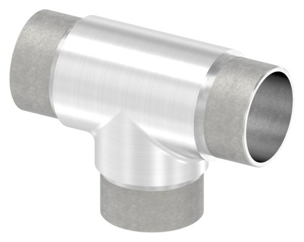 T-Stück, mit gleichen Abgängen, zum Stecken, für Rohr 42,4x2,0mm, V4A
