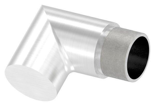Endbogen 90°, zum Stecken, für Rohr 33,7x2,0mm, V2A