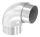 Rohrbogen 90° eng, zum Stecken, für Rohr 48,3x2,0mm, V2A
