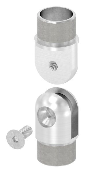 Gelenkstück, zum Stecken, für Rohr 33,7x2,0mm, V2A