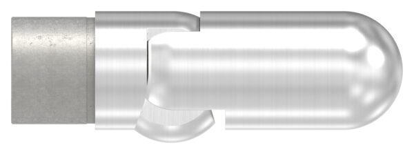 Gelenkstück rechts zum Stecken für Rohr 42,4x2,0mm, geschliffen K240, V2A