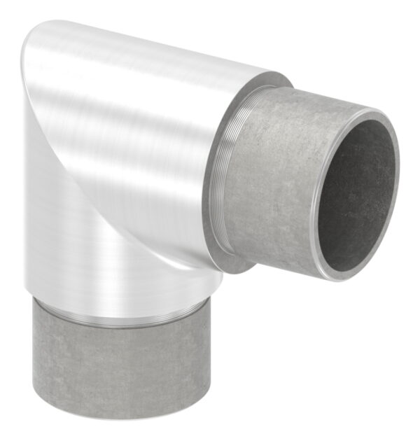Eckstück 90° kurz, für Rohr 33,7 x 2,0mm, V2A
