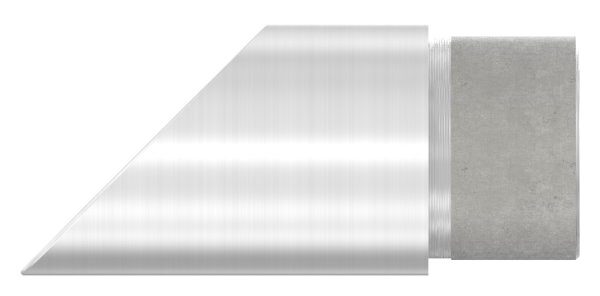 Endbogen 45°, zum Stecken, für Rohr 33,7x2,0mm, V2A