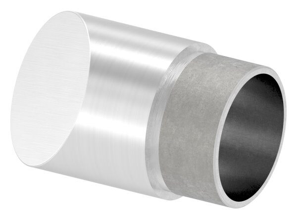 Endbogen 45°, zum Stecken, für Rohr 42,4x2,0mm, V2A
