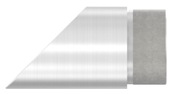 Endbogen 45°, zum Stecken, für Rohr 42,4x2,0mm, V2A
