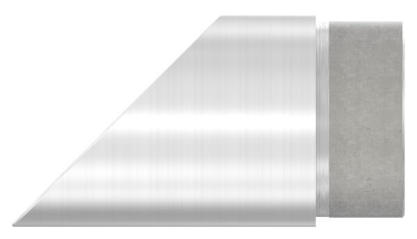 Endbogen 45°, zum Stecken, für Rohr 48,3x2,0mm, V2A