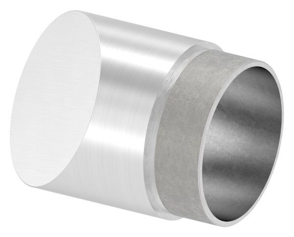 Endbogen 45°, zum Stecken, für Rohr 60,3x2,0mm, V2A