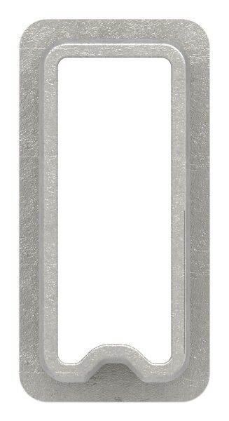 Verbinder, zum Stecken, für Rohr 40x20x2,00mm, V4A
