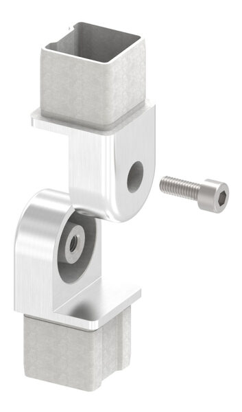 Verbindungsgelenk, zum Stecken, für Rohr 40x40x3,0mm, V4A