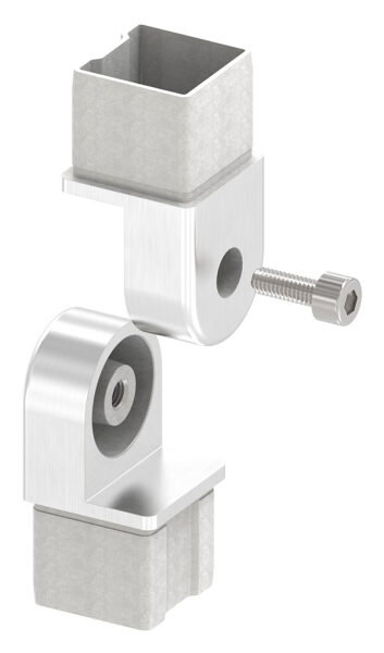 Verbindungsgelenk, zum Stecken, für Rohr 40x40x2,0mm, V2A