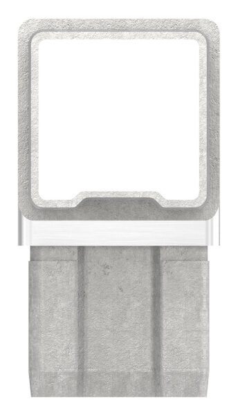 T-Verbinder, zum Stecken, für Rohr 40x40x2,0mm, V4A