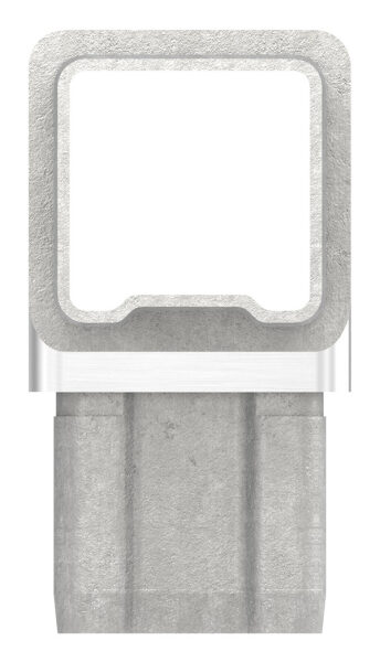 T-Verbinder, zum Stecken, für Rohr 40x40x3,0mm, V4A