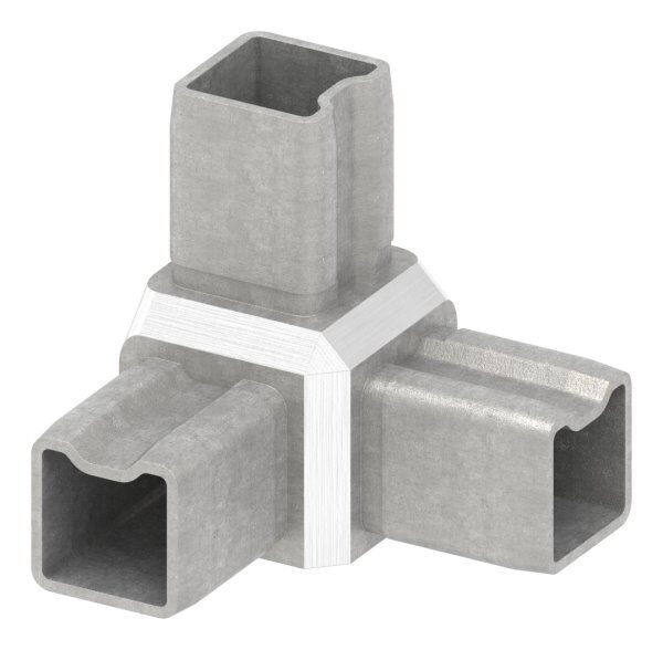 Verbinder, zum Stecken, für Rohr 25x25x2,0mm, V4A