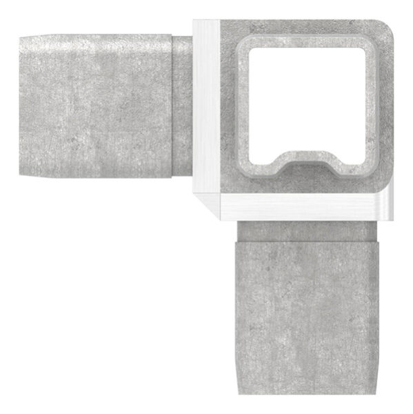 Verbinder, zum Stecken, für Rohr 25x25x2,0mm, V4A