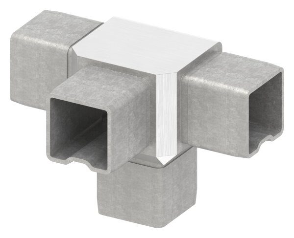 Verbinder, zum Stecken, für Rohr 30x30x2,0mm, V4A