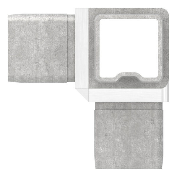 Verbinder, zum Stecken, für Rohr 30x30x2,0mm, V4A