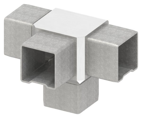 Verbinder, zum Stecken, für Rohr 40x40x2,0mm, V4A