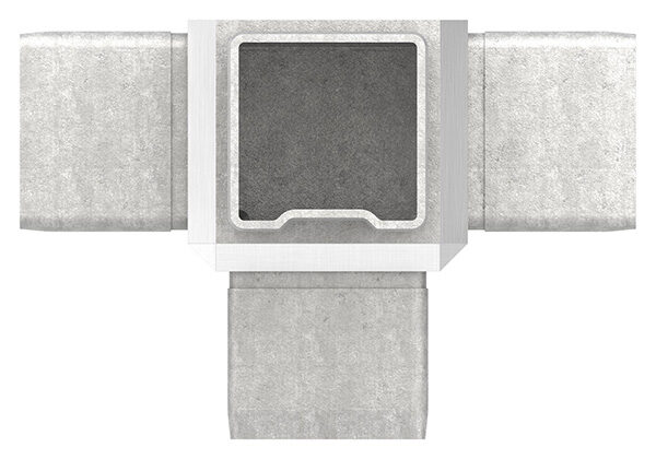 Verbinder, zum Stecken, für Rohr 40x40x2,0mm, V4A