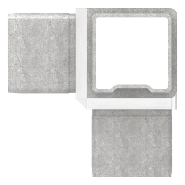 Verbinder, zum Stecken, für Rohr 40x40x2,0mm, V4A