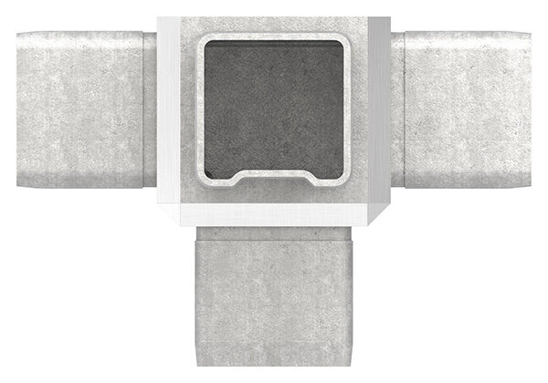Verbinder, zum Stecken, für Rohr 40x40x3,0mm, V4A
