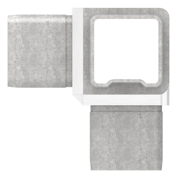 Verbinder, zum Stecken, für Rohr 40x40x3,0mm, V4A