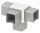 Verbinder, zum Stecken, für Rohr 40x40x3,0mm, V4A