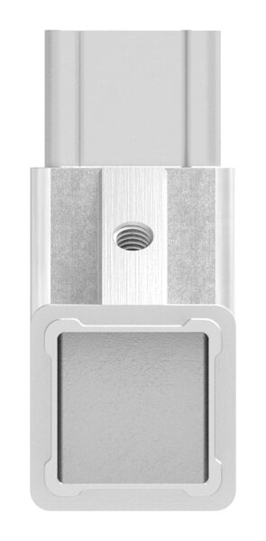 CORNECT® Ecke 90° im Set, für Rohr 30x30x2,0mm, Innengewinde M6 rechts, V2A, mit 1 Stk. VA-Diagonale, V2A