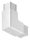 CORNECT® Ecke 90° im Set, für Rohr 30x30x2,0mm, Innengewinde M6 rechts, V2A, mit 1 Stk. VA-Diagonale, V2A