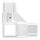 CORNECT® T-Stück mit seitlichem Abgang im Set, für Rohr 30x30x2,0mm, Innengewinde M6 rechts, V2A, mit 3 Stk. VA-Diagonale, V2A