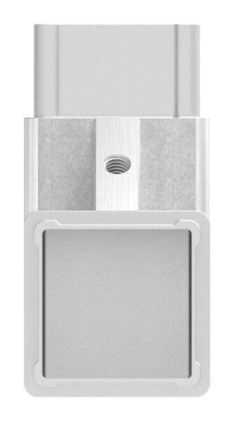 CORNECT® Ecke 90° im Set, für Rohr 40x40x2,0mm, Innengewinde M6 rechts, V2A, mit 1 Stk. VA-Diagonale