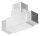 CORNECT® T-Stück im Set, für Rohr 40x40x2,0mm, Innengewinde M6 rechts, V2A, mit 2 Stk. VA-Diagonale