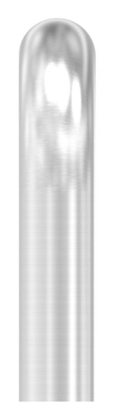 Rohrbogen 180°, aus geschl. Rohr 48,3x2,5mm, Radius-Mitte: 85mm, nach dem Biegen nicht nachgearbeitet, Bogenauslauf: ca. 130mm, V2A