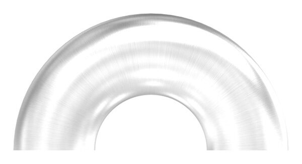 Schweißbogen 180°, 48,3x2,0mm, Bauart 3, geschliffen Korn 240, V2A