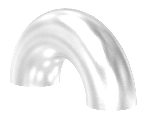 Schweißbogen 180°, 48,3x2,0mm, Bauart 3, geschliffen Korn 240, V2A