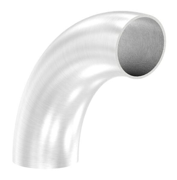 Schweißbogen 90°, 48,3x2,0mm, Bauart 5, r = 108mm, geschliffen Korn 240, V2A