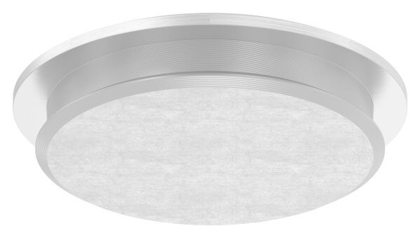 Rohrabschlussstopfen, für Rohr 33,7x2,0mm, leicht gewölbt, zum Einschlagen, mit Nase, V2A