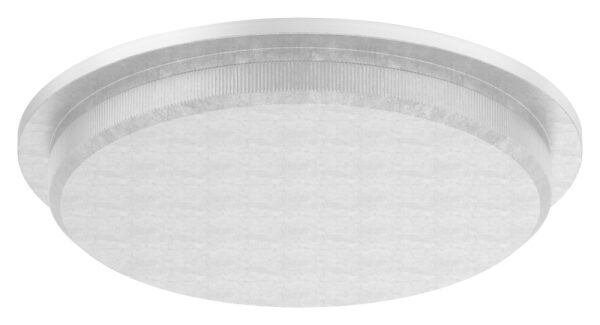 Rohrabschlussstopfen, für Rohr 48,3x3,0mm, leicht gewölbt, zum Einschlagen, mit Rändelung, dünne Ausführung, V2A