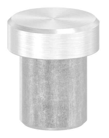Rohrabschlussstopfen, für Rohr 12,0x1,5mm, flach, zum Einkleben, V2A