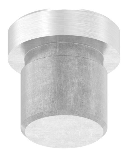Rohrabschlussstopfen, für Rohr 14,0x1,5mm, flach, zum Einkleben, V2A