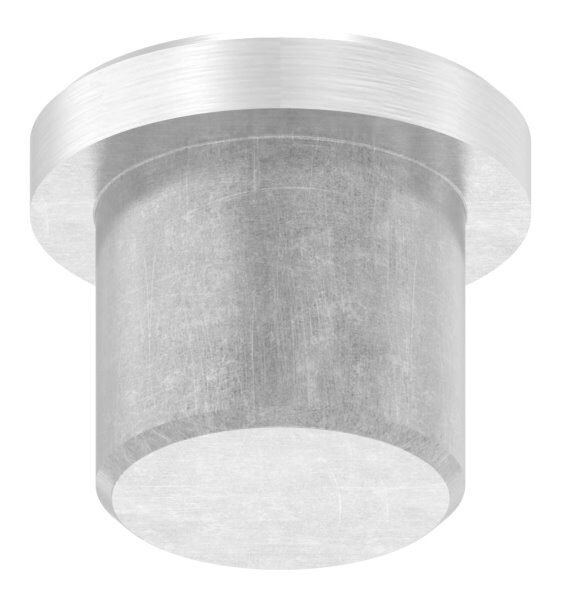 Rohrabschlussstopfen, für Rohr 16,0x2,0mm, flach, zum Einkleben, V2A
