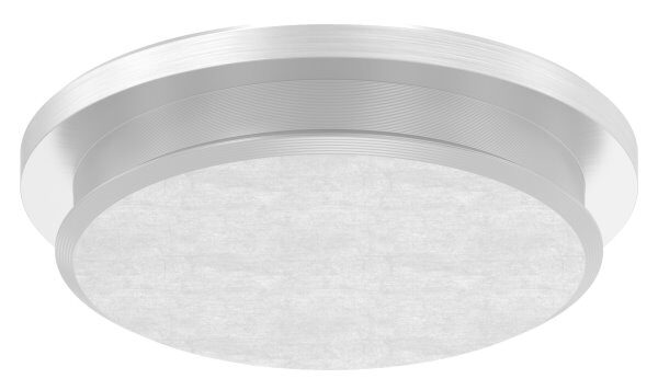 Rohrabschlussstopfen, für Rohr 33,7x2,0mm, flach, zum Einschlagen, mit Nase, V2A