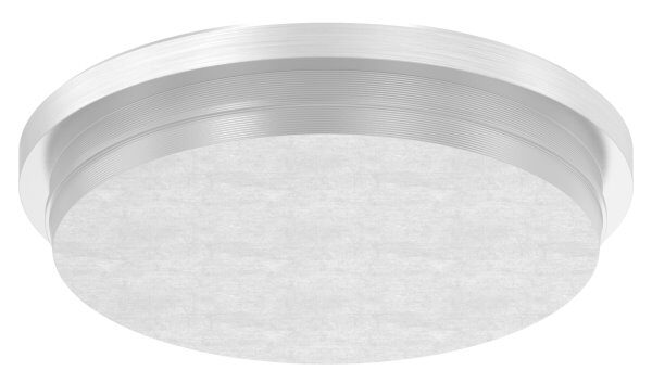 Rohrabschlussstopfen, für Rohr 40,0x2,0mm, flach, zum Einschlagen, mit Nase, unten verjüngt für optimalen Sitz beim Einschlagen, V2A