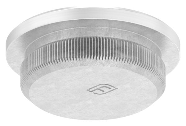 Rohrabschlussstopfen, für Rohr 21,3x2,0mm, flach, zum Einschlagen, mit Rändelung, dünne Ausführung, V2A