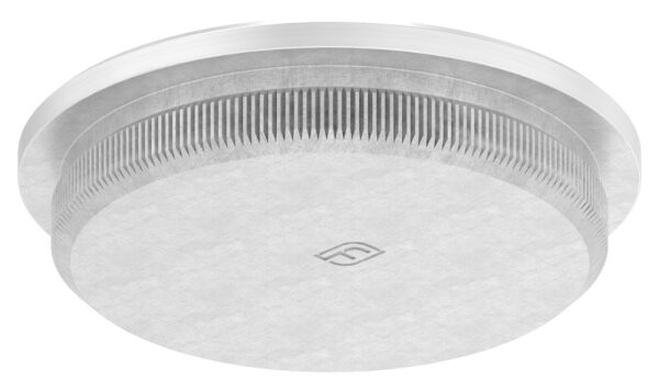 Rohrabschlussstopfen, für Rohr 33,7x2,0mm, flach, zum Einschlagen, mit Rändelung, dünne Ausführung, V2A