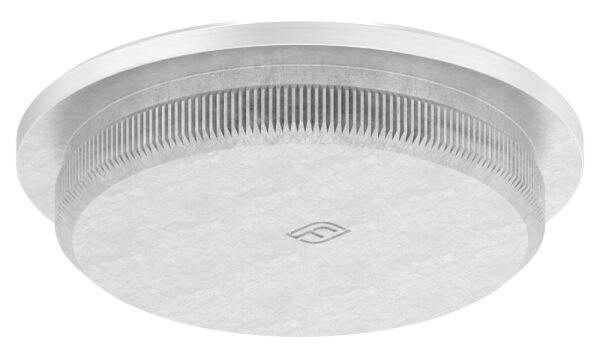 Rohrabschlussstopfen, für Rohr 33,7x2,5mm, flach, zum Einschlagen, mit Rändelung, dünne Ausführung, V2A
