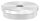 Rohrabschlussstopfen, für Rohr 48,3x2,0mm, mit Gewinde M10, flach, zum Einschlagen, mit Rändelung, V2A
