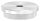 Rohrabschlussstopfen, für Rohr 48,3x2,5mm, mit Gewinde M10, flach, zum Einschlagen, mit Rändelung, V2A