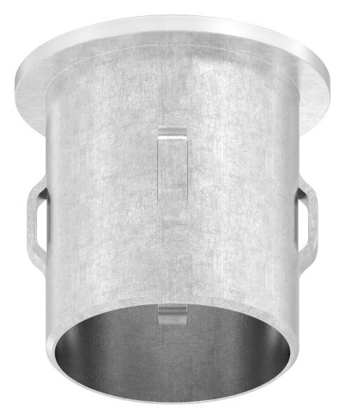Rohrabschlussstopfen, für Rohr 26,9x1,6 - 2,5mm, leicht gewölbt, zum Einschlagen, mit Nasen, hohl, V4A