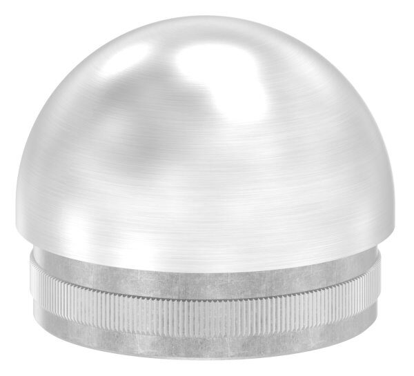 Rohrabschlussstopfen, für Rohr 48,3x2,0mm, halbrund,...