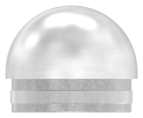 Rohrabschlussstopfen, für Rohr 48,3x2,0mm, halbrund,...
